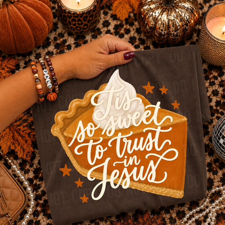 TIS SO SWEET TO TRUST IN JESUS mockup