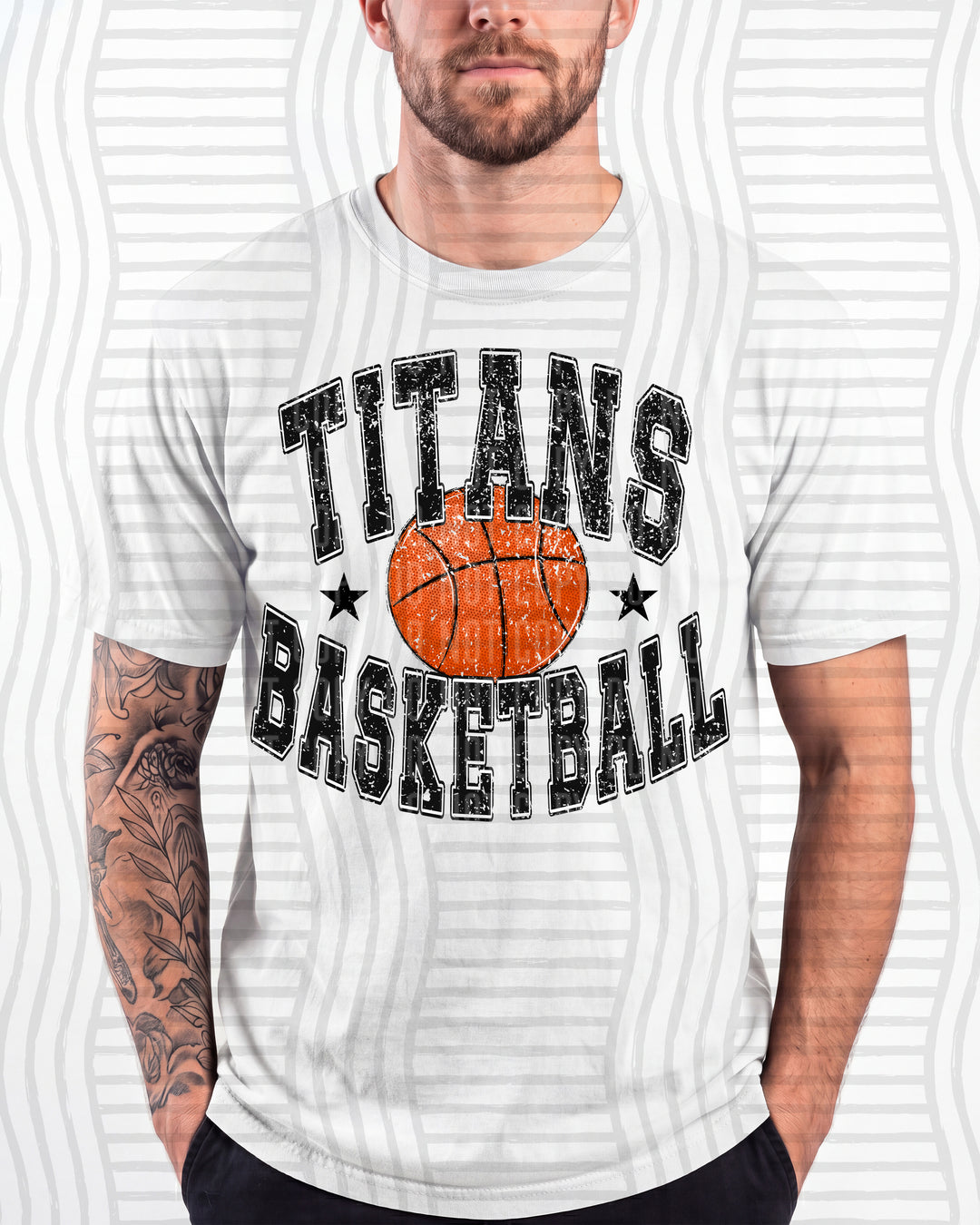 Titans Basketball Varsity Mascots DTF transfer