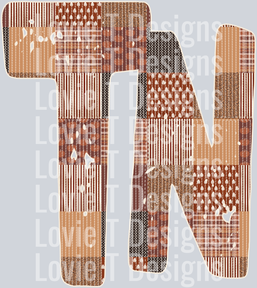 TN Quilted Distressed Browns