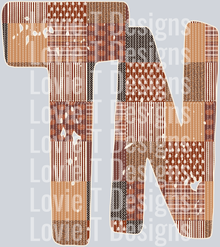 TN Quilted Distressed Browns