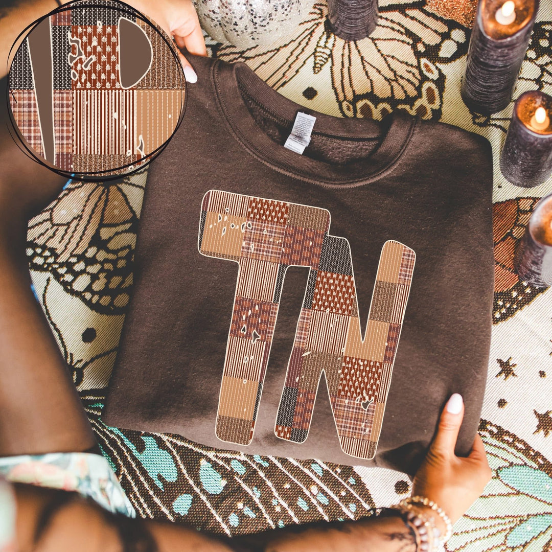 TN QUILTED DISTRESSED BROWNS