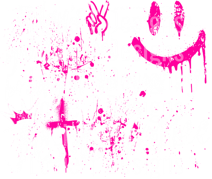 Todays Good Mood Coffee Pink DTF transfer design