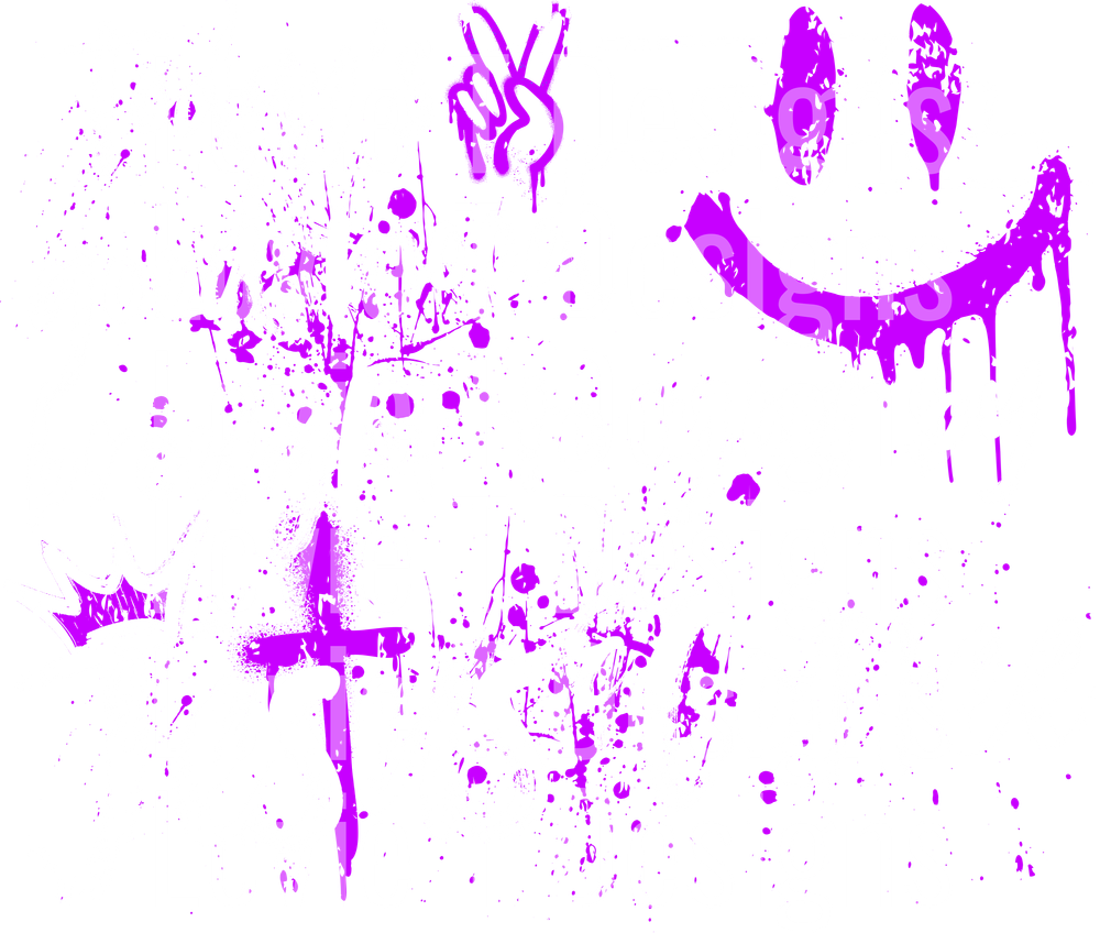 Todays Good Mood Coffee Purple DTF transfer design