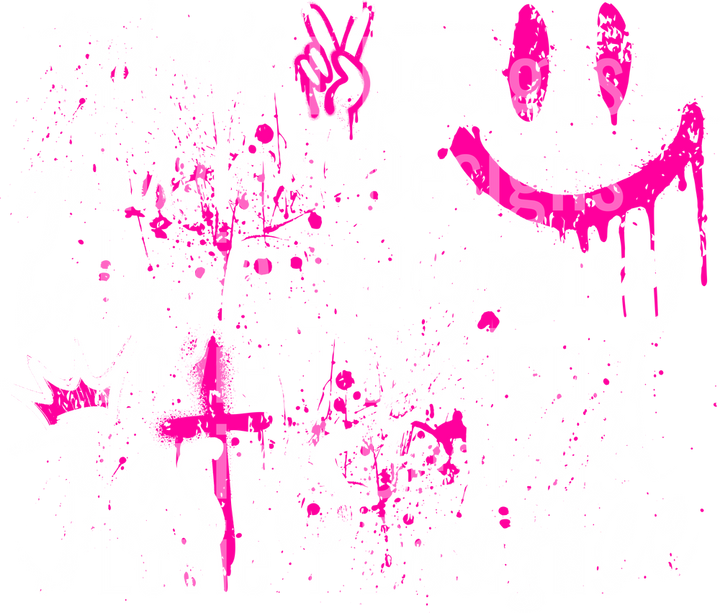 Todays Mood Iced Coffee Pink DTF transfer design