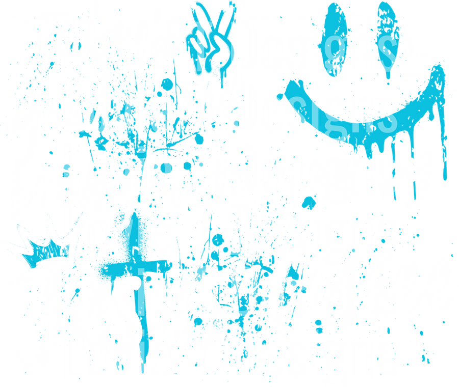 TODAY_S GOOD MOOD BROUGHT TO YOU BY JESUS AND COFFEE GRAFFITI AQUA WHITE