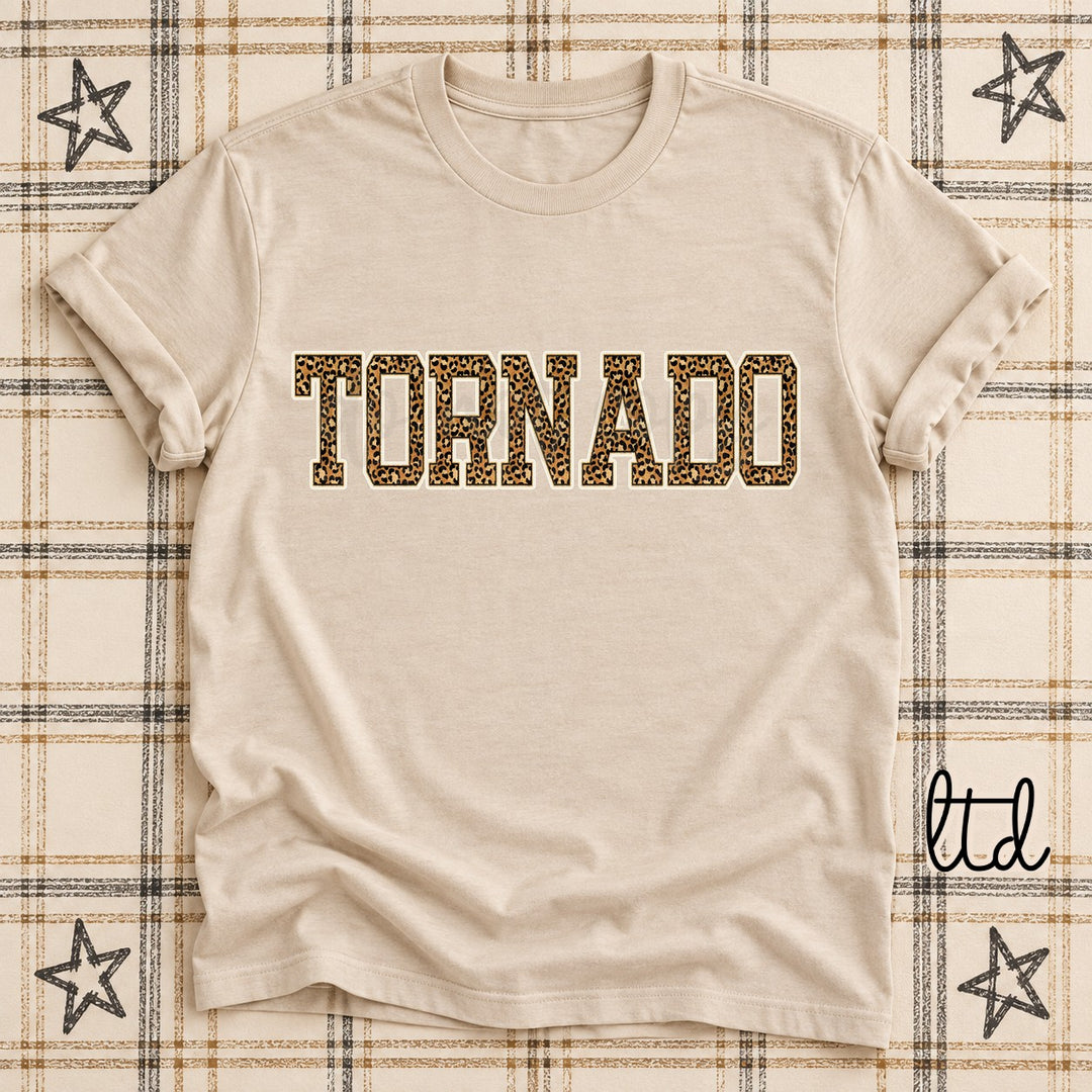 Tornado Dark Leopard Mascots DTF transfer mockup