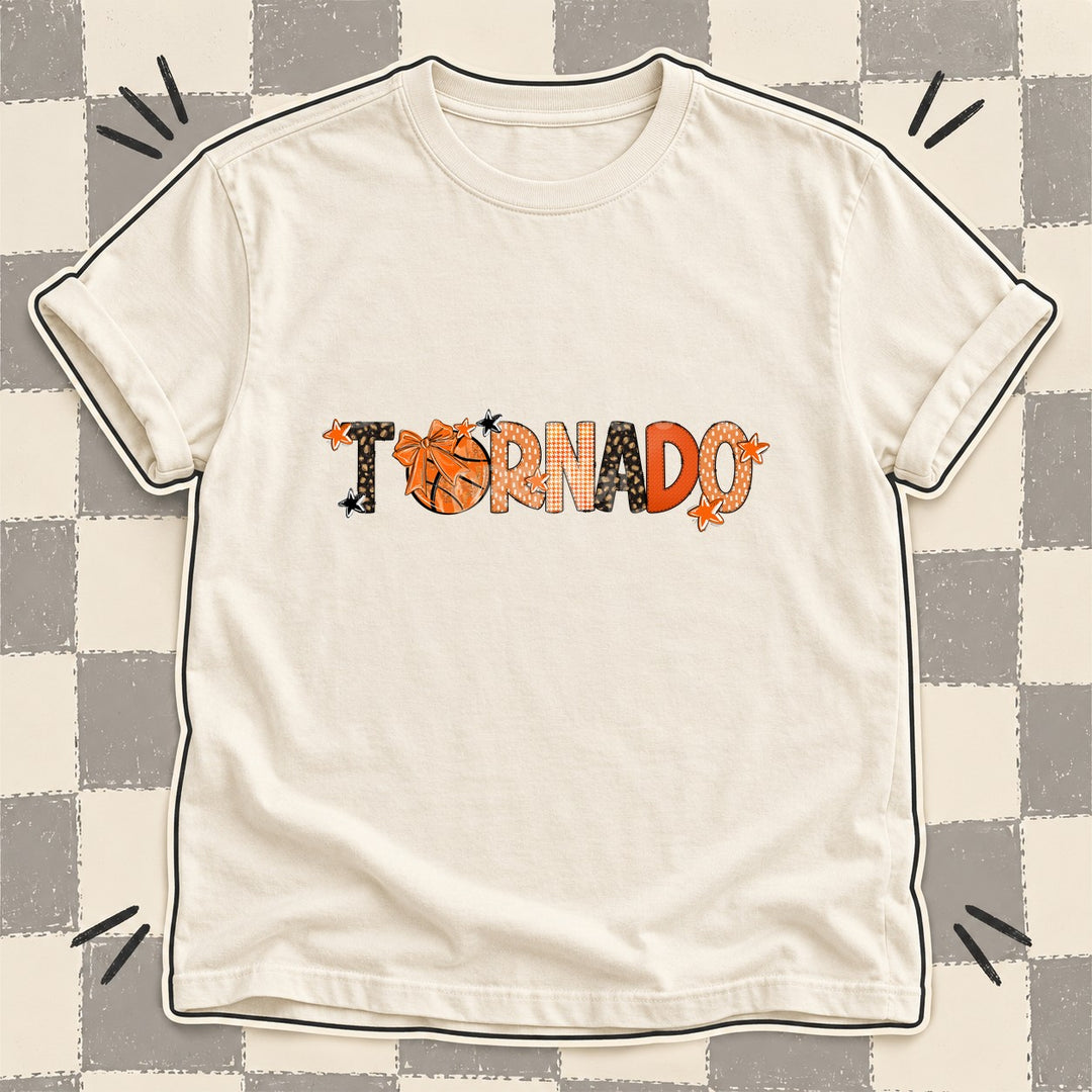 Tornado Mixed Doodle Basketball Mascots – Leopard Court DTF transfer mockup