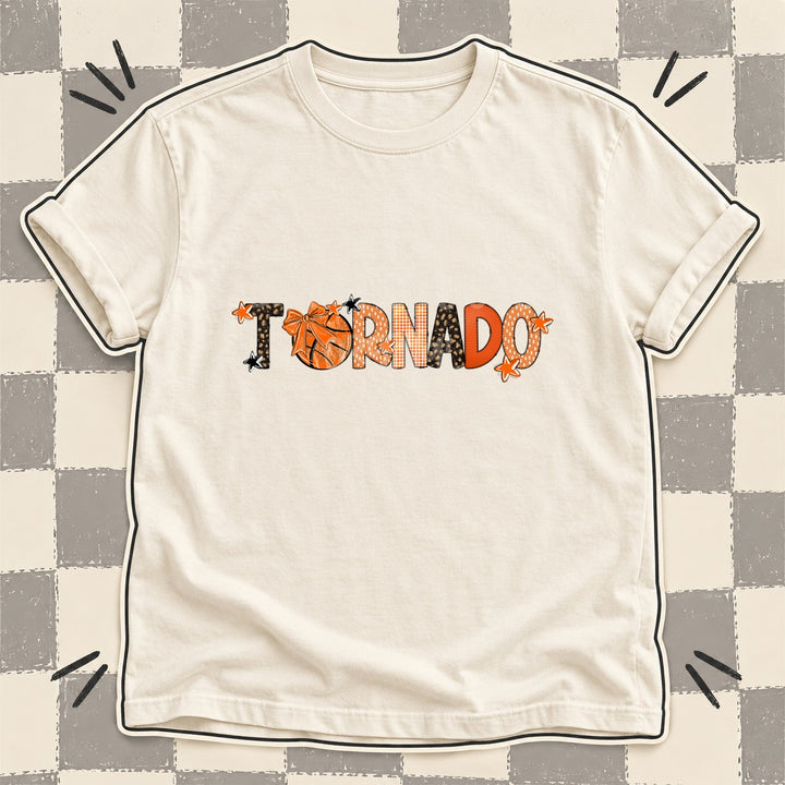 Tornado Mixed Doodle Basketball Mascots – Leopard Court DTF transfer mockup