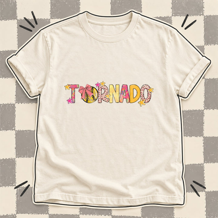 Tornado Mixed Doodle Softball Mascots – Softball Brights DTF transfer mockup