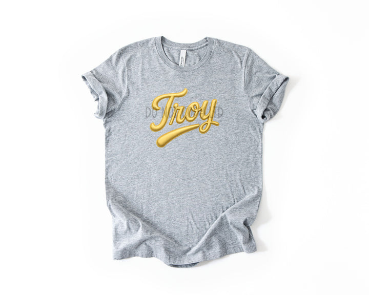 TROY FAUX PUFF GOLD