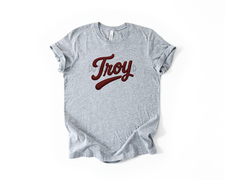 TROY FAUX PUFF MAROON