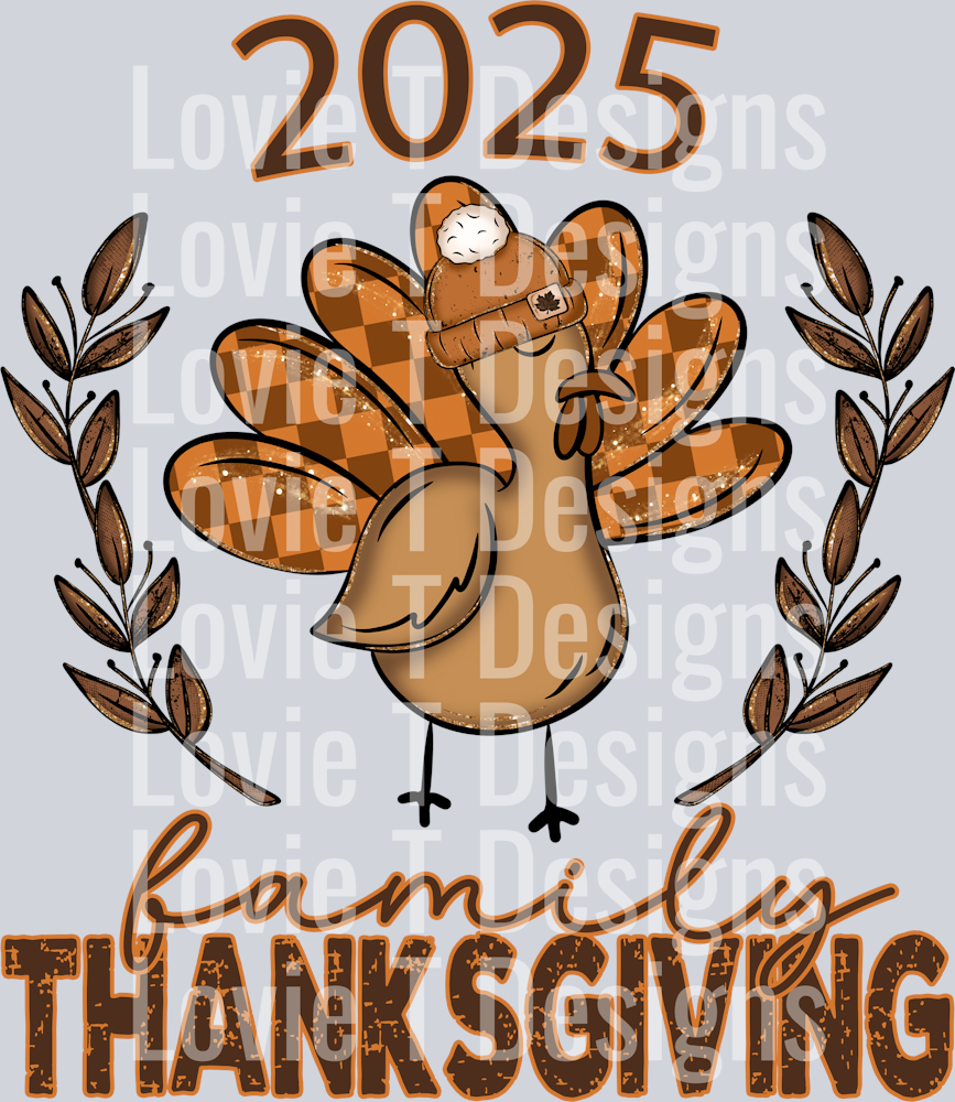 TURKEY FAMILY THANKSGIVING HAT 2025