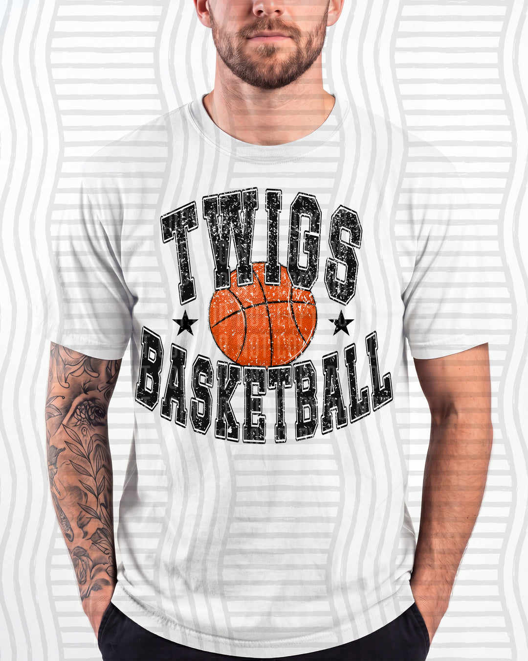 Twigs Basketball Varsity Mascots DTF transfer