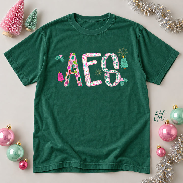 AES Twinkle Tinsel DTF transfer mockup