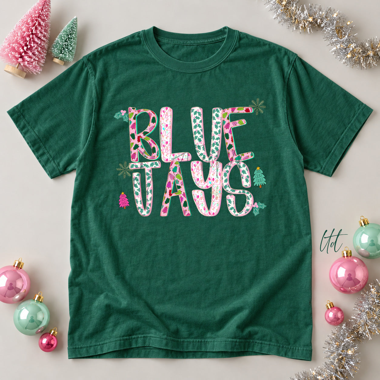 Twinkle Tinsel Mascots & Initials Blue Jays design