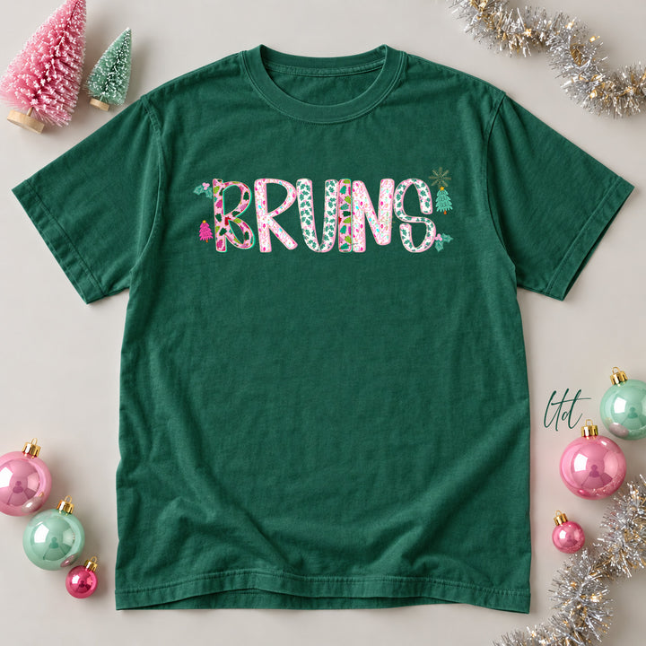 Bruins Twinkle Tinsel DTF transfer mockup