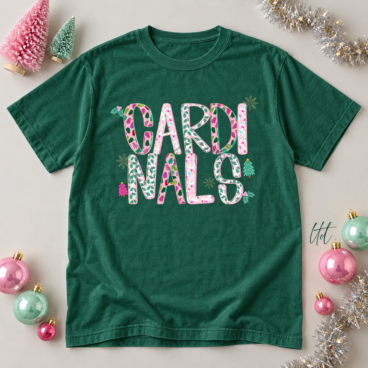 Twinkle Tinsel Mascots & Initials Cardinals design