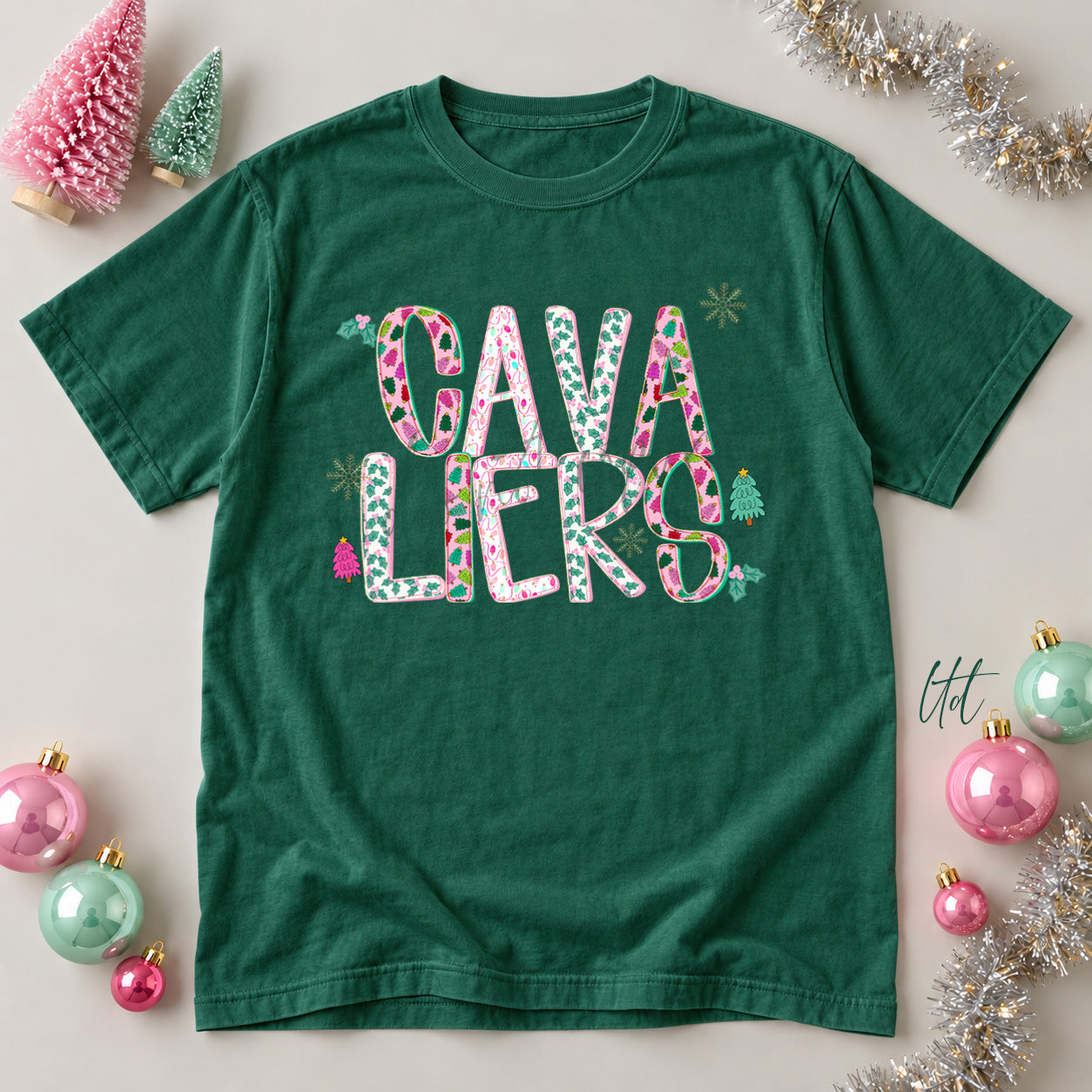 Twinkle Tinsel Mascots & Initials Cavaliers design