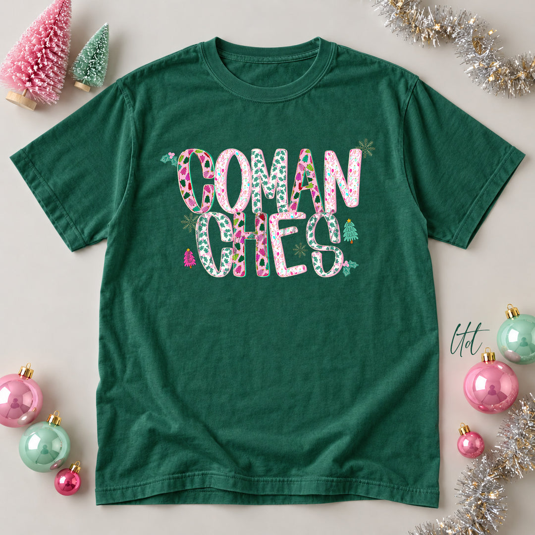 Comanches Twinkle Tinsel DTF transfer mockup