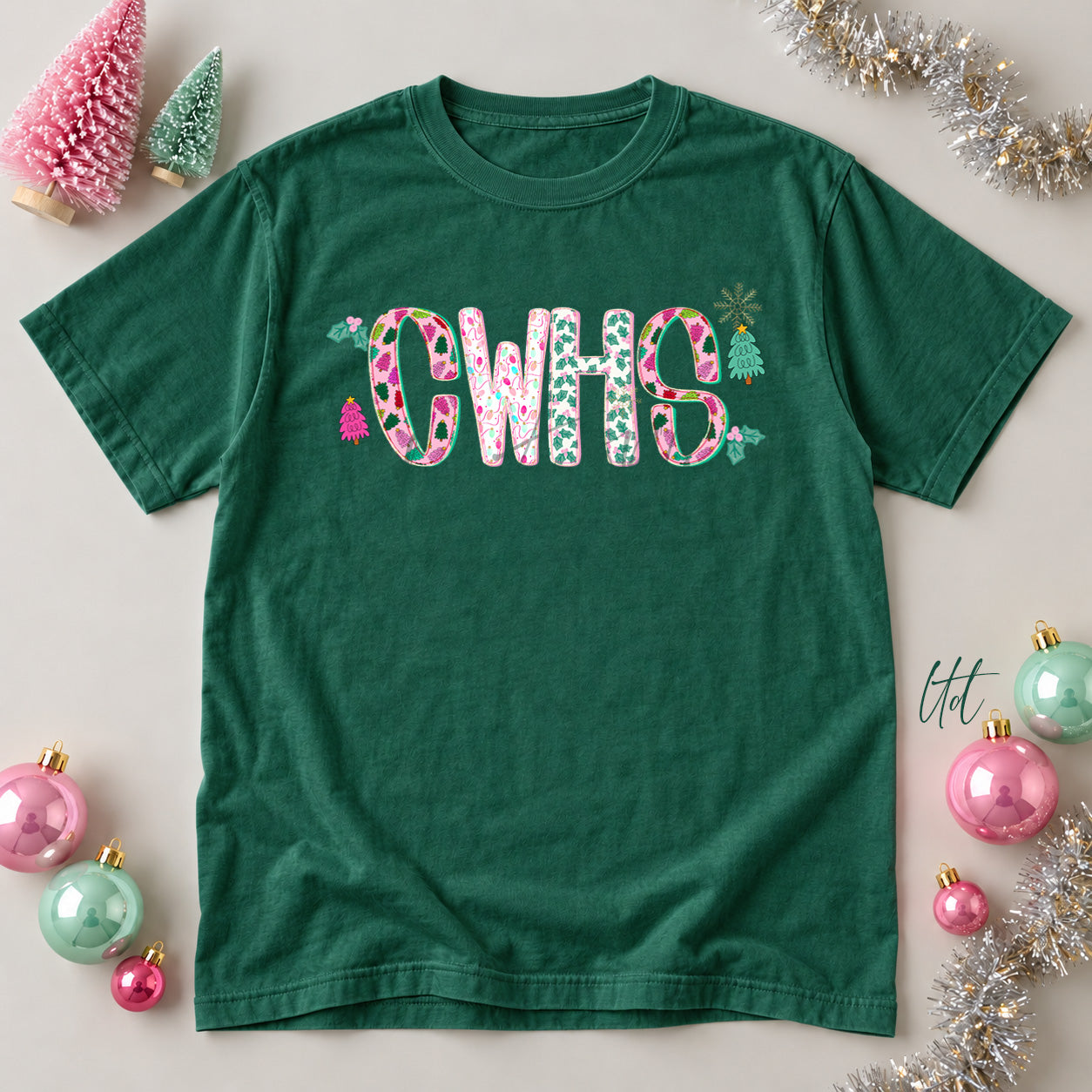 Twinkle Tinsel Mascots & Initials CWHS design