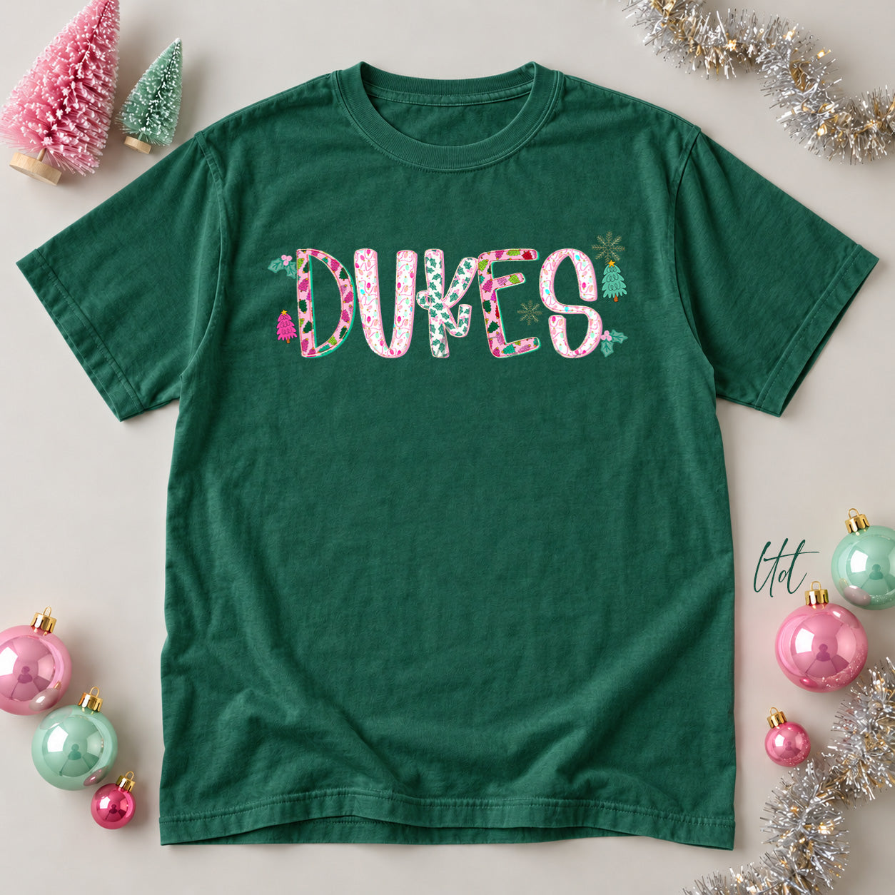 Twinkle Tinsel Mascots & Initials Dukes design