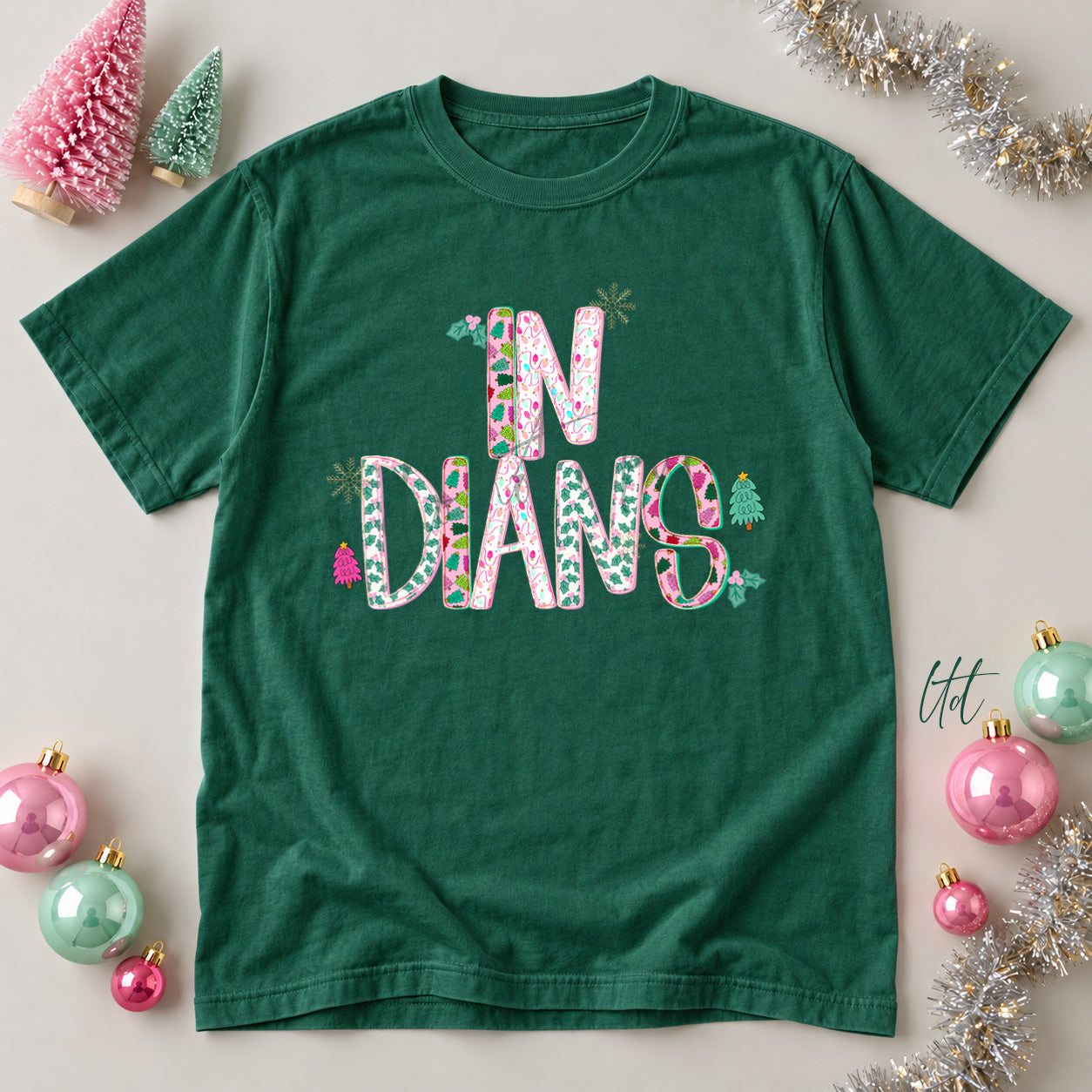 Twinkle Tinsel Mascots & Initials Indians design