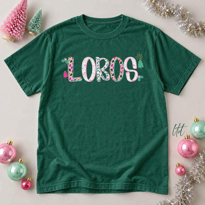 Lobos Twinkle Tinsel DTF transfer mockup