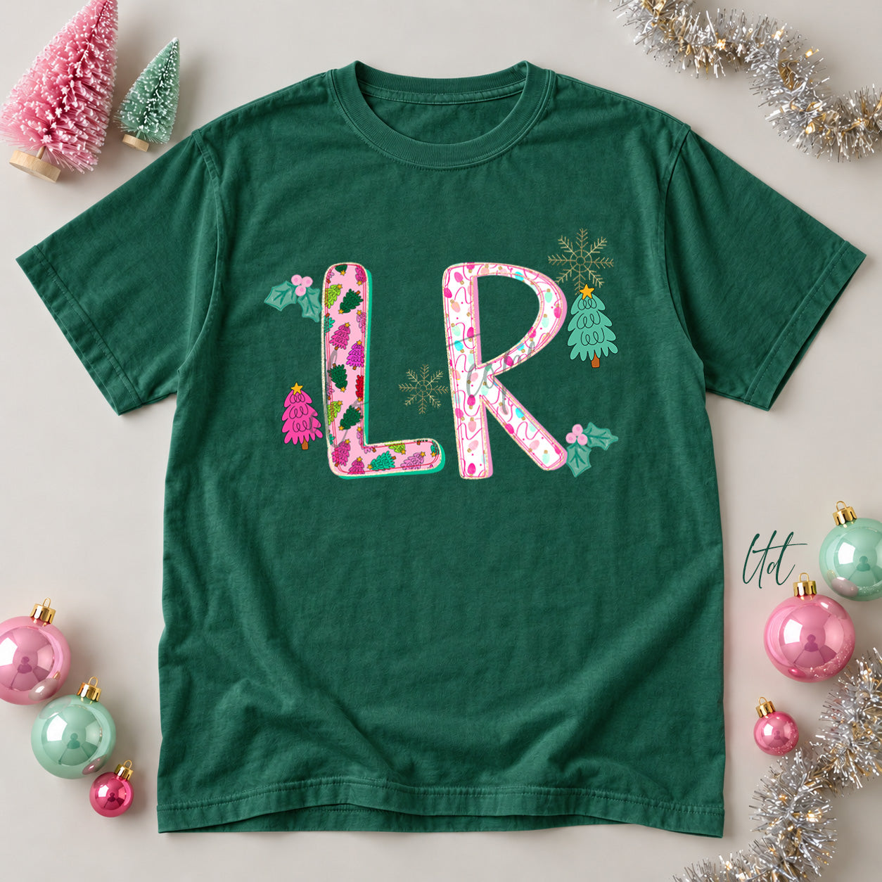 Twinkle Tinsel Mascots & Initials LR design