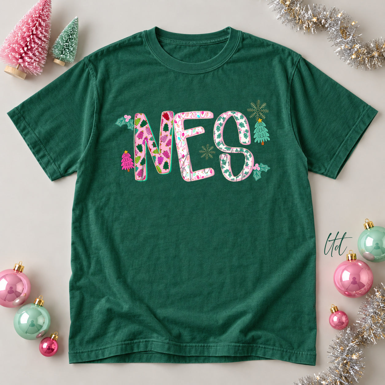 Twinkle Tinsel Mascots & Initials NES design