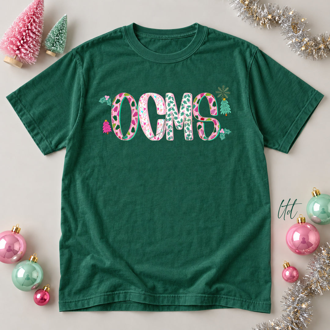 OCMS Twinkle Tinsel DTF transfer mockup