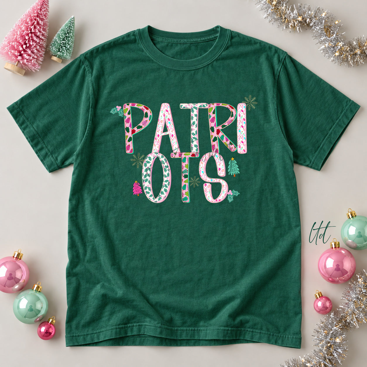 Twinkle Tinsel Mascots & Initials Patriots design