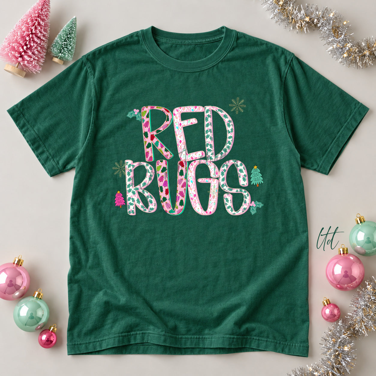 Twinkle Tinsel Mascots & Initials Redbugs design