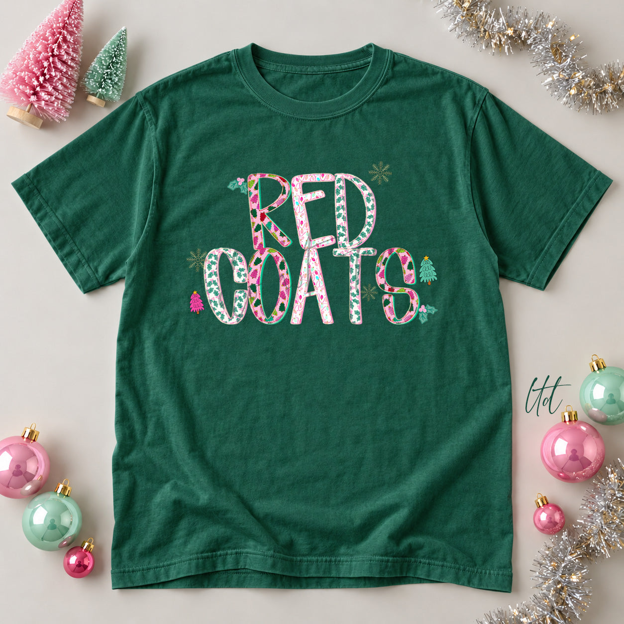 Twinkle Tinsel Mascots & Initials Redcoats design
