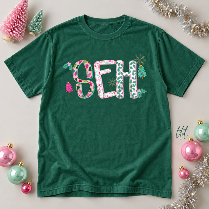 SEH Twinkle Tinsel DTF transfer mockup