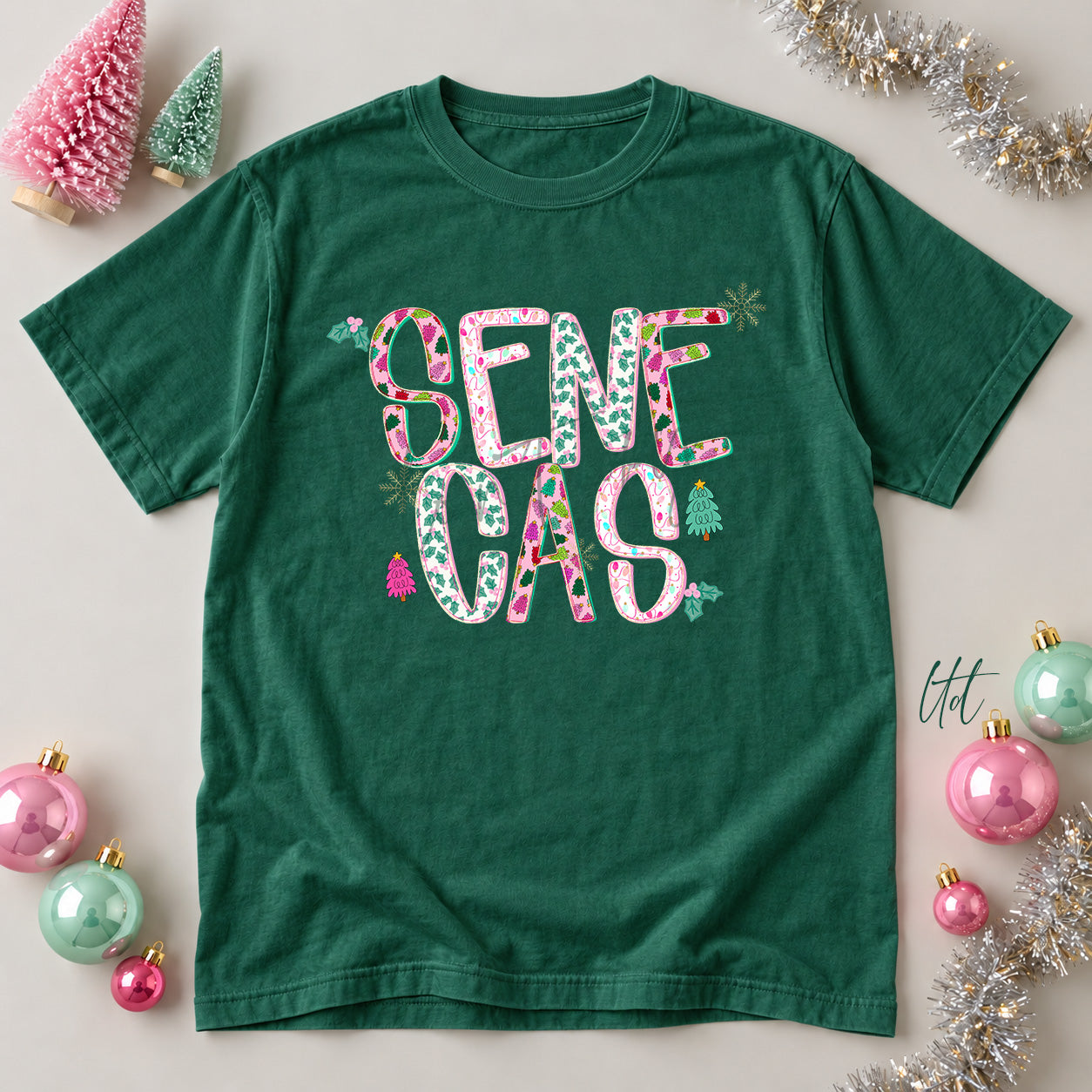 Twinkle Tinsel Mascots & Initials Senecas design