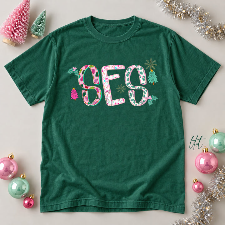 SES Twinkle Tinsel DTF transfer mockup