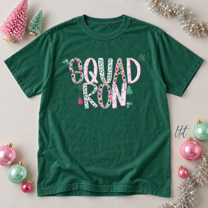 Squadron Twinkle Tinsel DTF transfer mockup