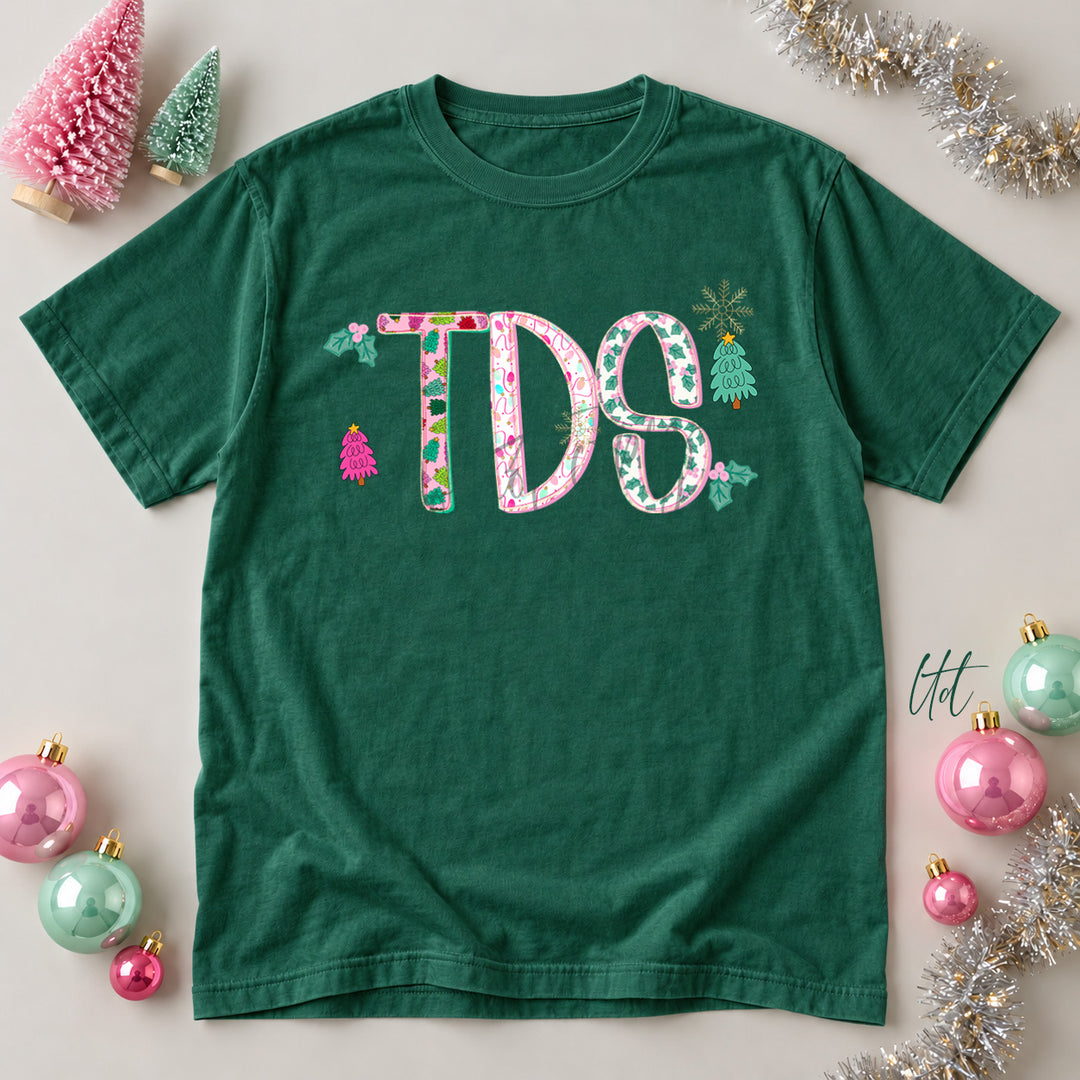 TDS Twinkle Tinsel DTF transfer mockup