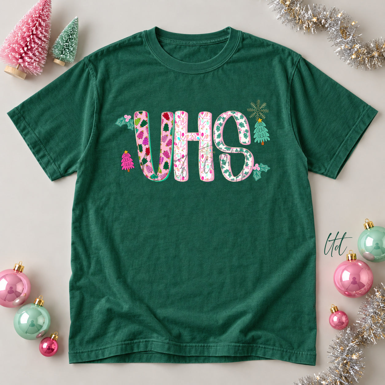 Twinkle Tinsel Mascots & Initials UHS design