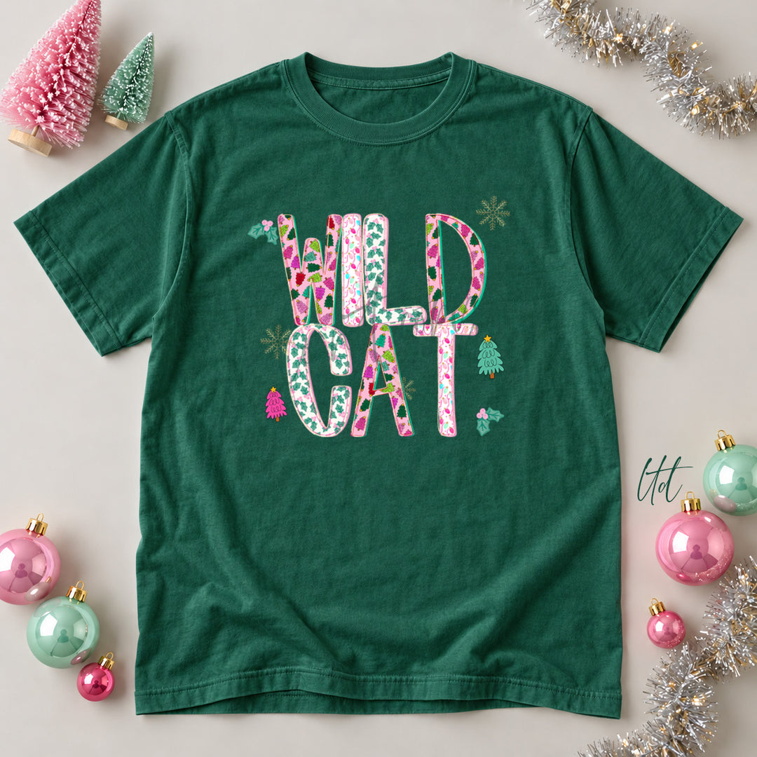 Wildcat Twinkle Tinsel DTF transfer mockup