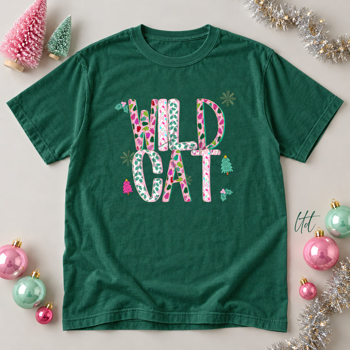 Wildcat Twinkle Tinsel DTF transfer mockup