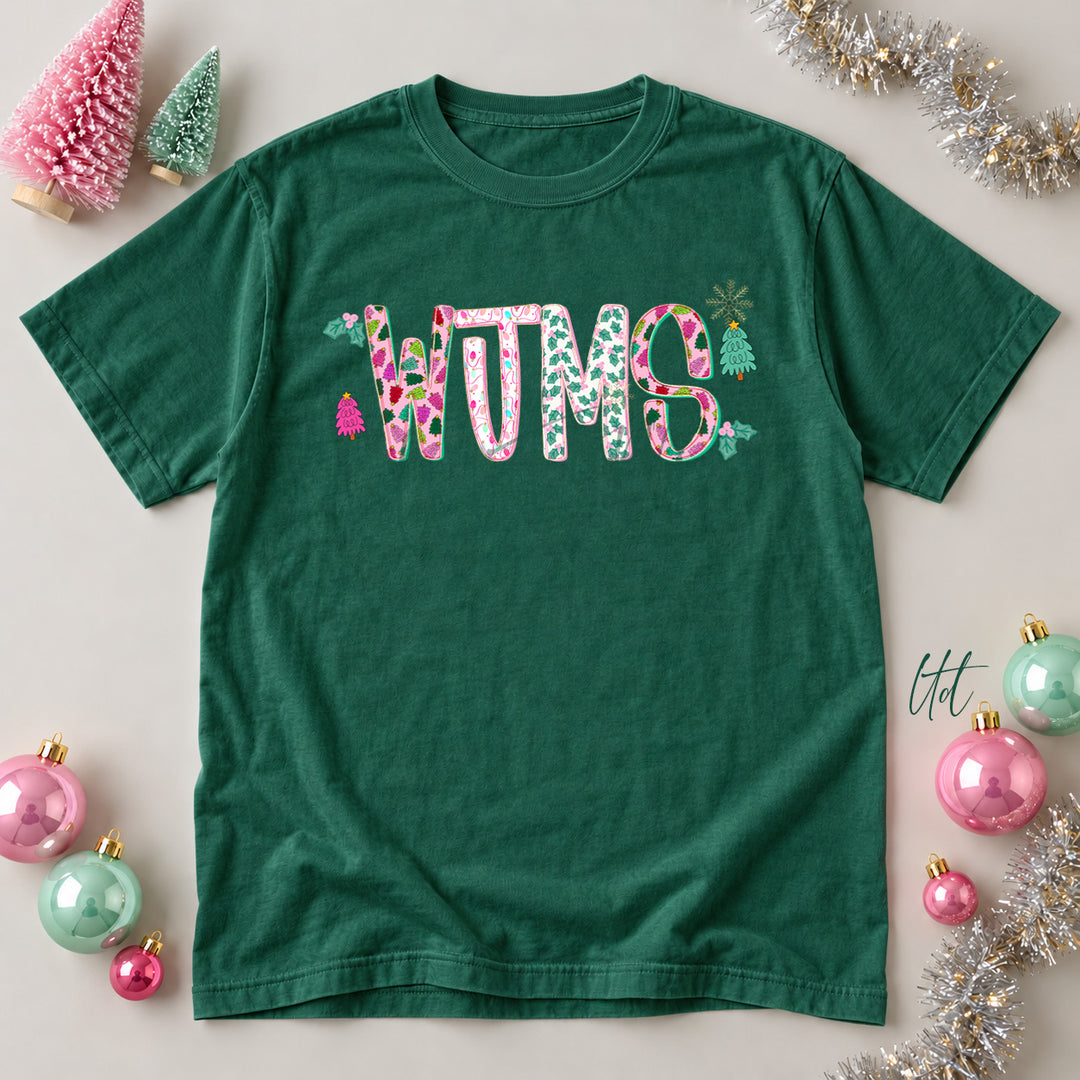 WJMS Twinkle Tinsel DTF transfer mockup