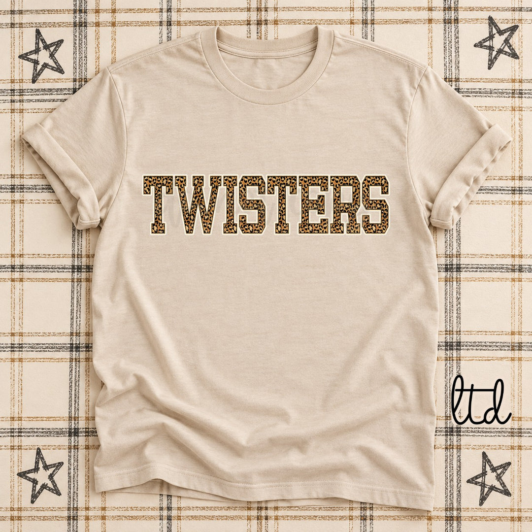 Twisters Dark Leopard Mascots DTF transfer mockup
