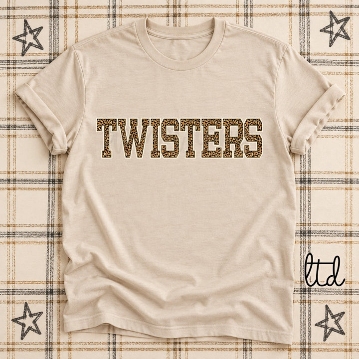 Twisters Dark Leopard Mascots DTF transfer mockup