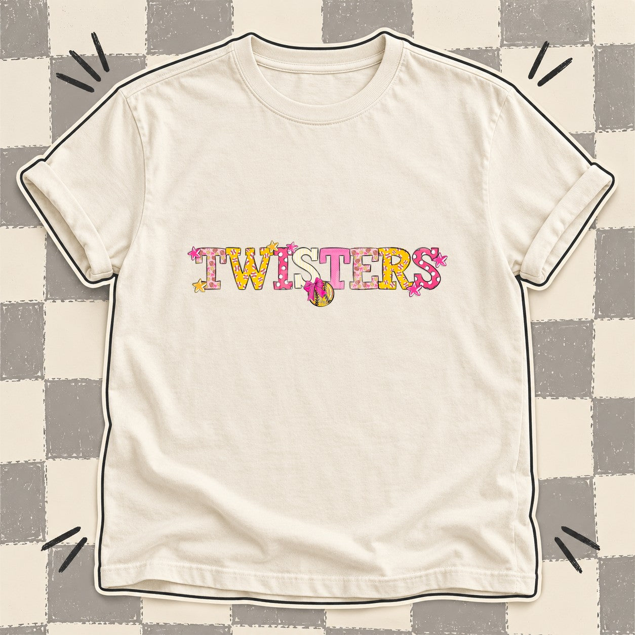 Mixed Doodle Softball Mascots – Sweet Softball Twisters design