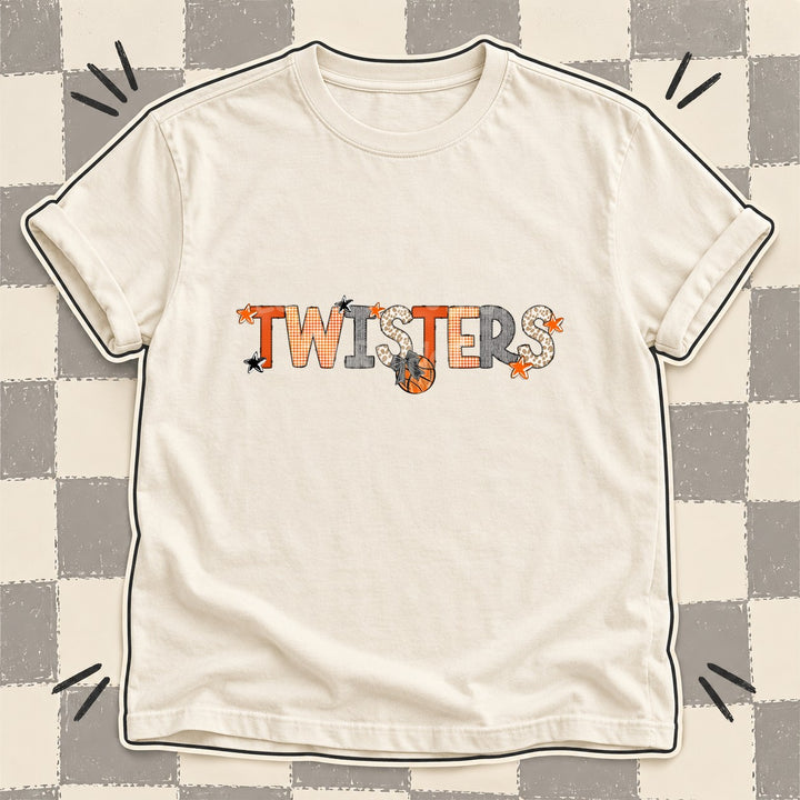 Twisters Mixed Doodle Basketball Mascots – Hoops Houndstooth DTF transfer mockup