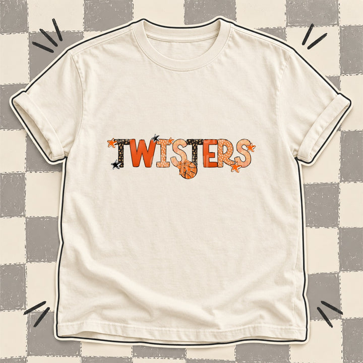 Twisters Mixed Doodle Basketball Mascots – Leopard Court DTF transfer mockup