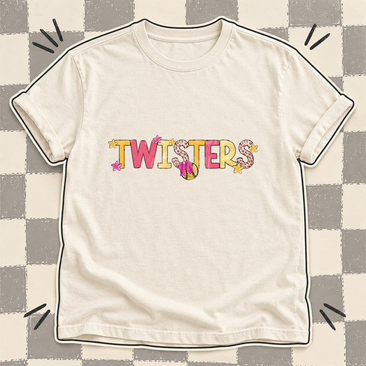 Twisters Mixed Doodle Softball Mascots – Stitched Softball DTF transfer mockup