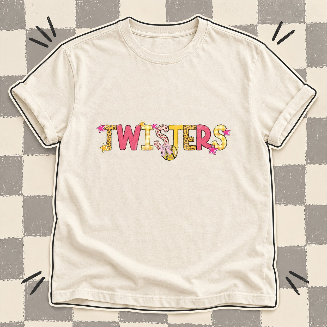 Mixed Doodle Softball Mascots – Sunshine Leopard Twisters design
