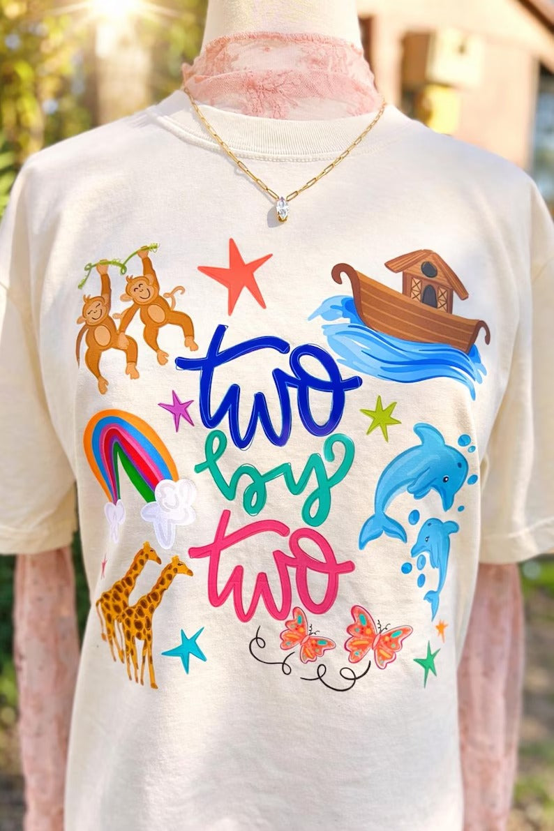 Two by Two Faith DTF transfer design